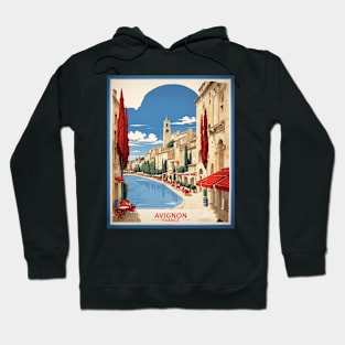 Avignon France Vintage Travel Poster Tourism Hoodie